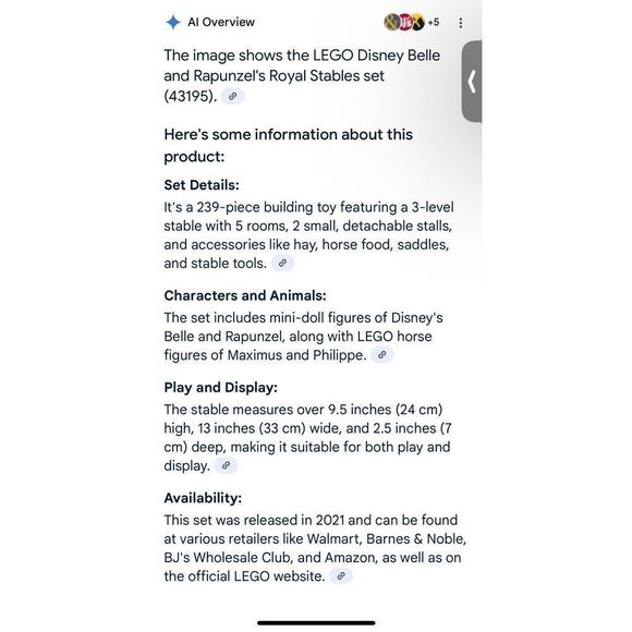 Lego Disney Belle and Rapunzel’s Royal Stables - Picture 3 of 3